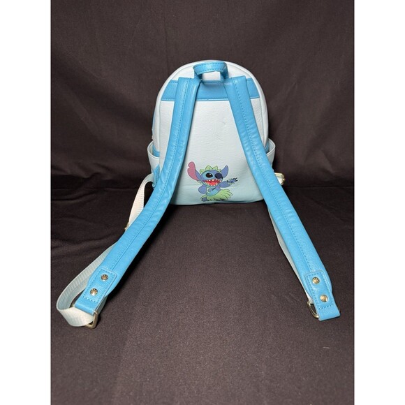 Disney Parks Stitch Hawaiian Beach Ukelele Loungefly Mini Backpack main image 4